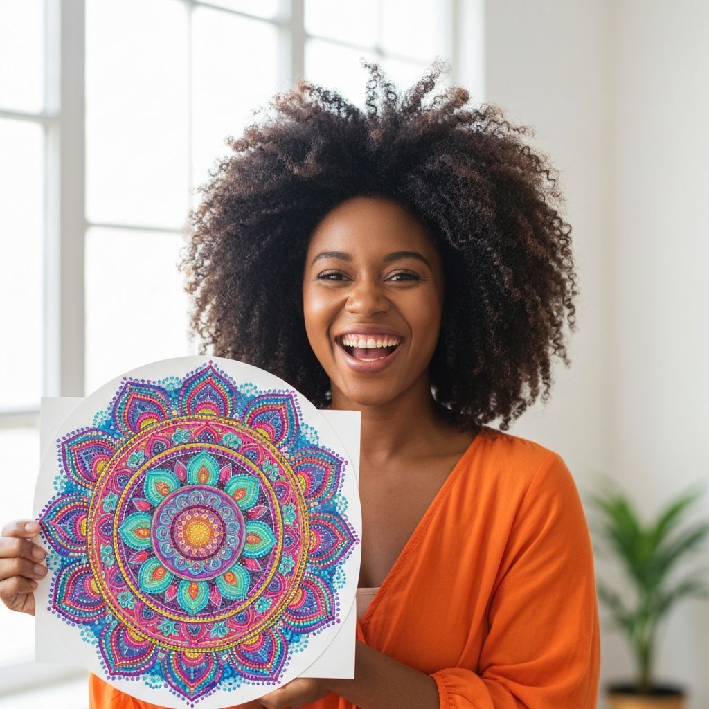 Assinatura criativa mensal com mandalas para pintar ou colorir para tirar o estresse e relaxar em casa