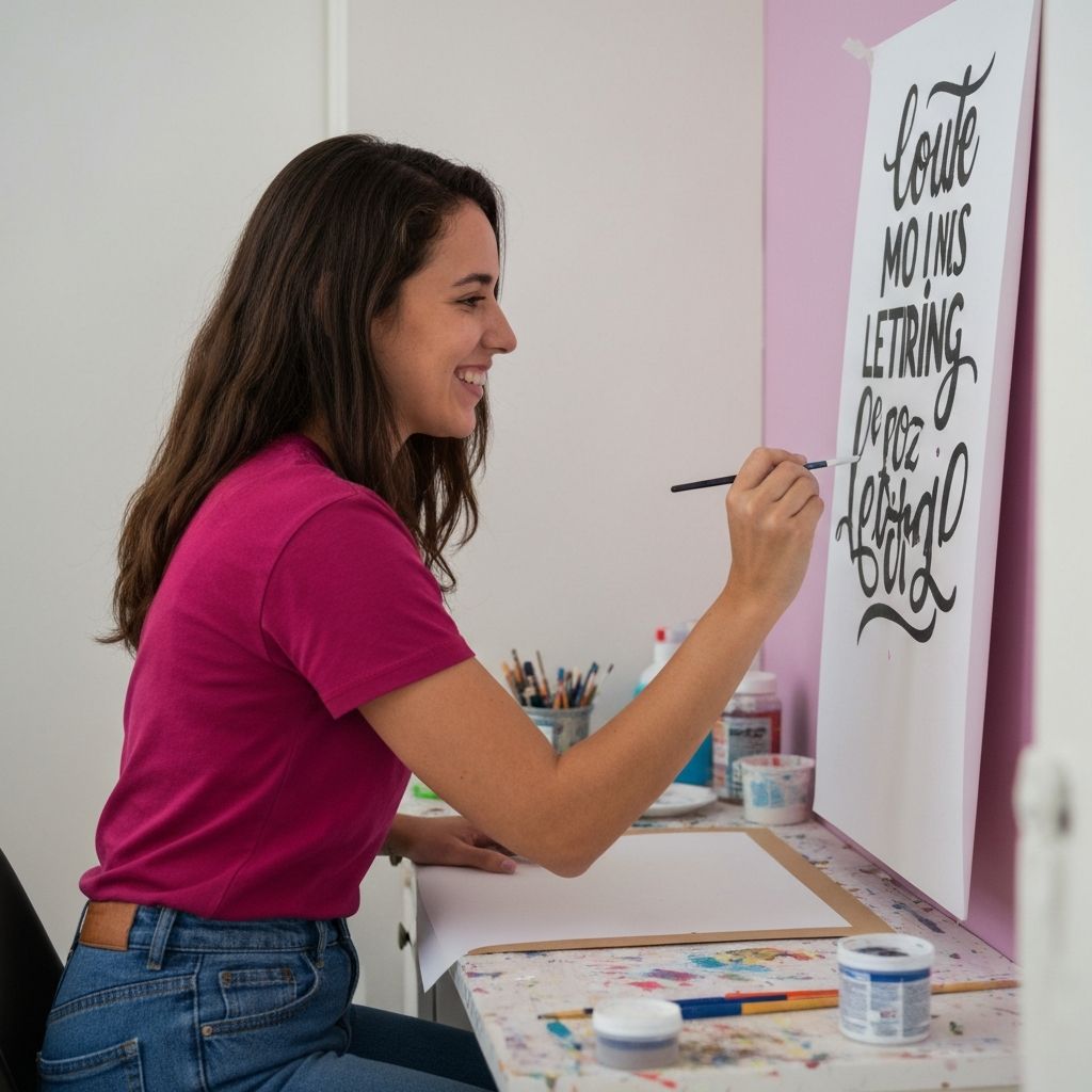 Fazer lettering fácil como hobby criativo para relaxar e ter bem-estar emocional